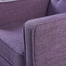 Charger l'image dans la galerie, Christopher Knight Home Mason Mid-Century Modern Tuft Back Recliner (Qty of 2, Fabric/Muted Purple), Set of 2