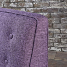 Charger l'image dans la galerie, Christopher Knight Home Mason Mid-Century Modern Tuft Back Recliner (Qty of 2, Fabric/Muted Purple), Set of 2
